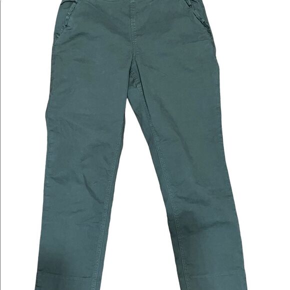 Kate Spade Slim Straight Chino in olive green - Picture 4 of 9